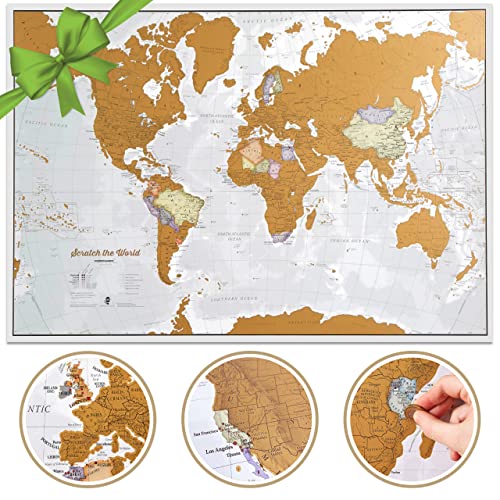 World Scratch-Off Map: X-Large 23 x 33