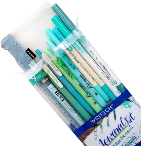 WRITECH Journaling Kit, 9 Count with Pen Bag
