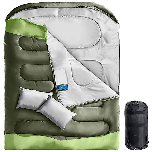 XL Double Sleeping Bag for Warm/Cold Weather