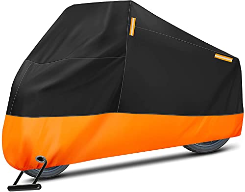 XXX-Large Waterproof Motorcycle Cover with Reflective Strips