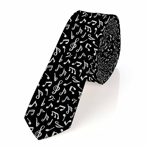Yakuna Music Notes Men's Neckties