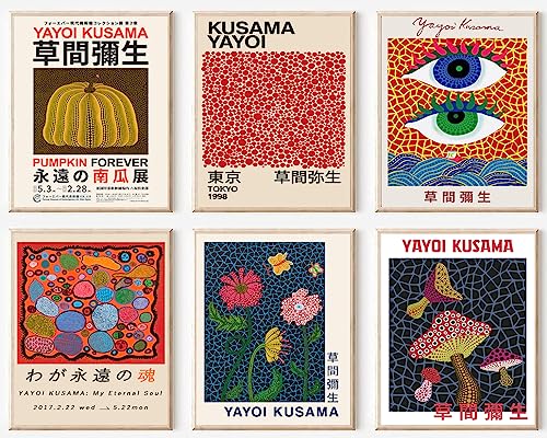 Yayoi Kusama Wall Art Prints Set