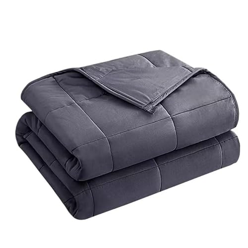yescool Weighted Blanket (20 lbs, 60” x 80”, Grey)