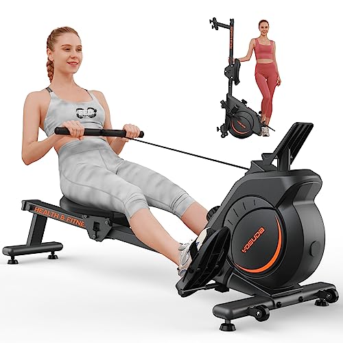 YOSUDA Magnetic Rowing Machine - Home Rower with LCD Monitor & Tablet Holder