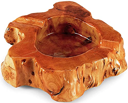 YUIRQIIN Wooden Cigar Ashtray - Perfect Gift for Smokers and Cigar Lovers