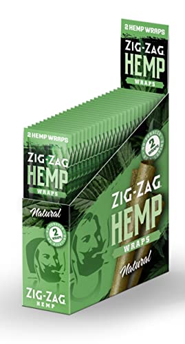 ZIG-ZAG Natural Hemp Wraps, 25 Pack