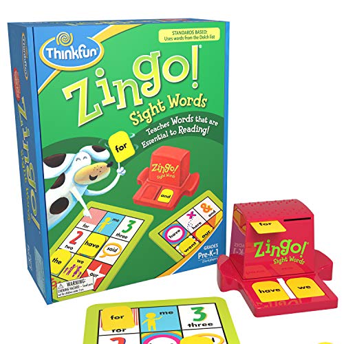 Zingo Sight Words Early Reading Game