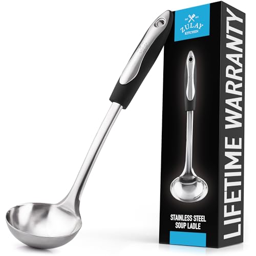 Zulay Kitchen Stainless Steel Soup Ladle